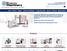 Tablet Screenshot of energymachinery.com